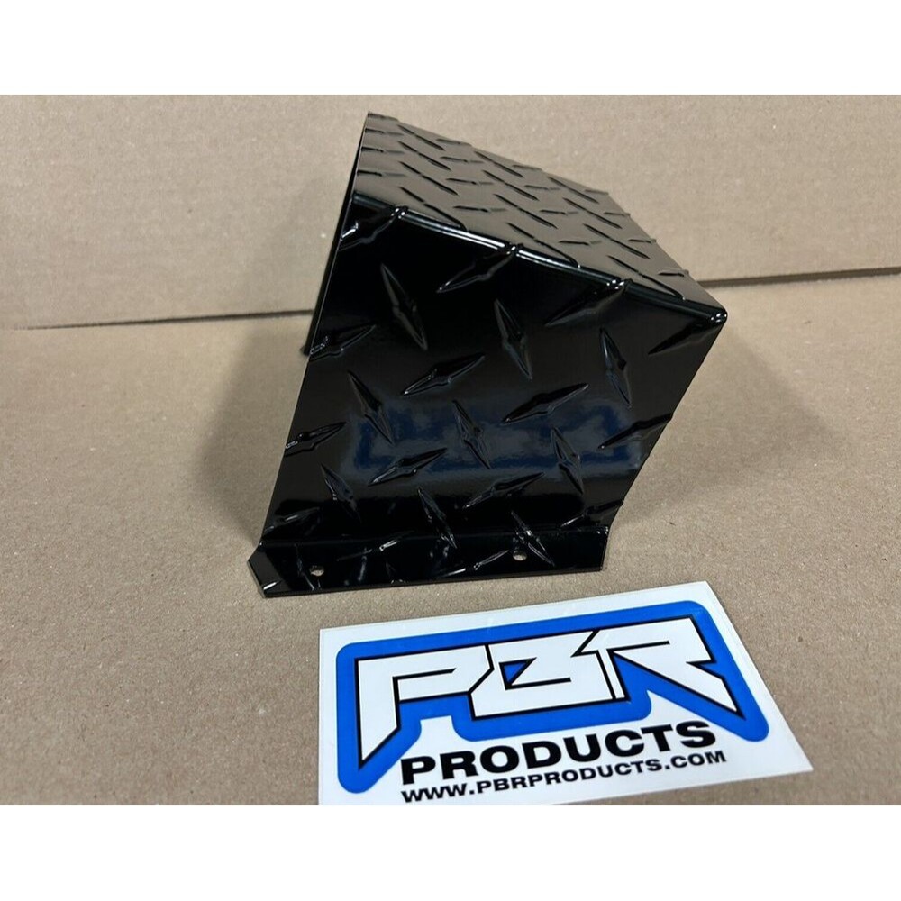 Trailer Aid Holder Made USA Black Powder Coated Diamond Plate Aluminum USA